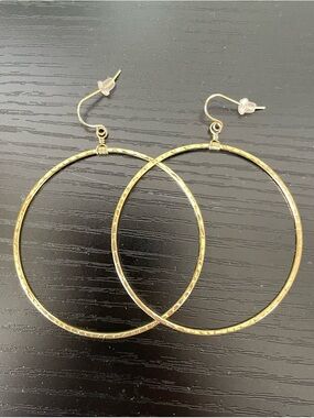 🔥JAMES MICHELLE🔥Boho Gold-Tone Hoop Earrings